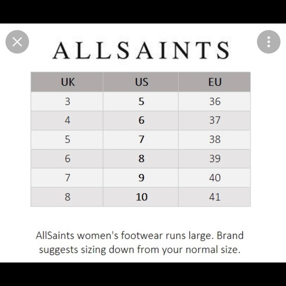 AllSaints Rotchko Wedge Sandals in Black Leather - Picture 10 of 11